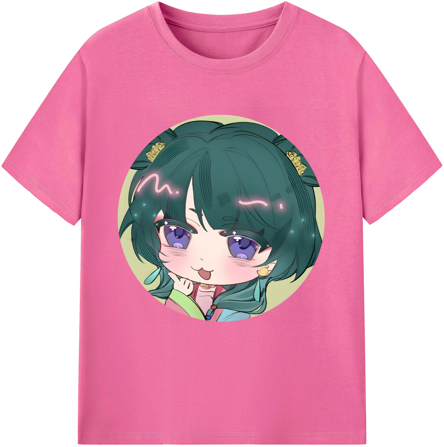 （画像用） 薬屋のひとりごと The Apothecary Diaries レディースカジュアルプリントTシャツ（綿100％）